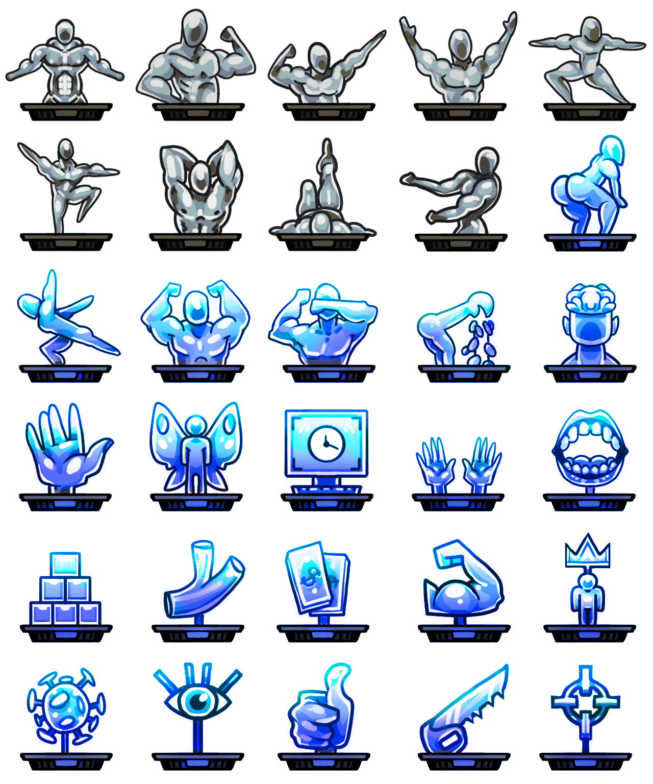 New Pose icons
